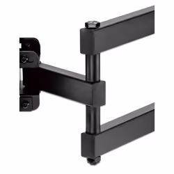 Manhattan TV & Monitor Mount, Wall, Full Motion, 1 screen, Screen Sizes: 37-65", Black, VESA 100x100 to 600x400mm, Max 35kg, LFD, Tilt & Swivel with 3 Pivots, Lifetime Warranty - Additional view 6