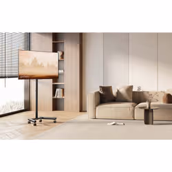 Manhattan Trolley Mount Stand for TV & Monitors, For screens: 13" to 42", VESA compatability: all between 75X75 to 200x200mm - check the dimensions of the four mounting holes on back of screen to ensure it fits, Max 20kg, Height-adjustable to six levels, Bracket - Additional view 2