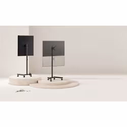 Manhattan Trolley Mount Stand for TV & Monitors, For screens: 13" to 42", VESA compatability: all between 75X75 to 200x200mm - check the dimensions of the four mounting holes on back of screen to ensure it fits, Max 20kg, Height-adjustable to six levels, Bracket - Additional view 6