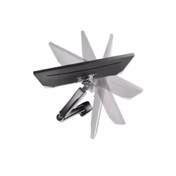 Manhattan TV & Monitor Mount, Desk, Full Motion (Spring), Screen Sizes: 10-27", Black, C-Clamp or Grommet Assembly, VESA 75x75 to 100x100mm, Max 9kg - Additional view 5