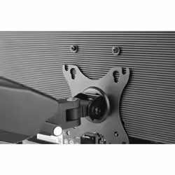 Manhattan TV & Monitor Mount, Desk, Full Motion (Spring), 2 screens, Screen Sizes: 10-27", Black, C-Clamp or Grommet Assembly, Dual Screen, VESA 75x75 to 100x100mm, Max 9kg (each) - Additional view 5
