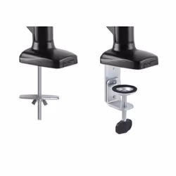 Manhattan TV & Monitor Mount, Desk, Full Motion (Spring), 2 screens, Screen Sizes: 10-27", Black, C-Clamp or Grommet Assembly, Dual Screen, VESA 75x75 to 100x100mm, Max 9kg (each) - Additional view 6