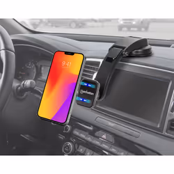 Manhattan Universal Car Dashboard Mount with Magnetic Phone Holder for Smartphones, Horizontal or Vertical Use, Black - Additional view 5