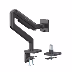 Manhattan TV & Monitor Mount, Desk, Full Motion (Spring), Screen Sizes: 17-49", Black, C-Clamp or Grommet Assembly, VESA 75x75 to 200x200mm, Max 20kg - Additional view 8