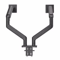 Manhattan TV & Monitor Mount, Desk, Full Motion (Spring), 2 screens, Screen Sizes: 13-45", Black, Clamp or Grommet Assembly, Dual Screen, VESA 75x75 to 100x100mm, Max 20kg (each) - Additional view 6