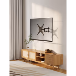 Manhattan Wall Mount for TV & Monitors (Full Motion), For Screens 32" to 55", VESA compatability: between 100x100mm and 400x400mm, Max 30kg, Check the screen's dimensions of the four mounting holes on back to ensure it fits, Black, Backed by Lifetime Warranty - Additional view 4