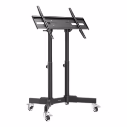 Manhattan Low Height Trolley Mount Stand for TV & Monitors, For screens 37" to 65", VESA compatability: all between 200x200 to 600x400mm - check the dimensions of the four mounting holes on back of screen to ensure it fits, Max 40kg, 45° tilt (tool free), Bracket - Additional view 3