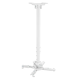 Manhattan Projector Mount, Ceiling, Universal, Full Motion, Height Range: 745 to 1145mm, Max 35kg, White, 360° rotation, +/-20° Tilt, and +/-8° Swivel, Lifetime Warranty