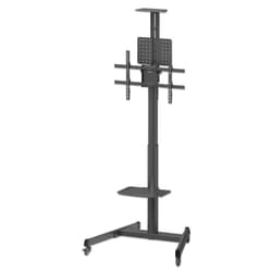 Manhattan Trolley Mount Stand for TV & Monitors (crank handle height adjust), For screens: 37" to 65", VESA compatability: all between 200x200 to 600x400mm -check the dimensions of the four mounting holes on back of screen to ensure it fits, Max 70kg,1120 to 1570mm