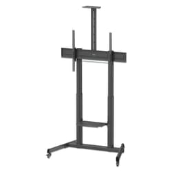 Manhattan Trolley Mount Stand for TV & Monitors (crank handle height adjust), For screens: 37" to 120",VESA compatability:all between 200x200 to 1000x600mm -check the dimensions of the four mounting holes on back of screen to ensure it fits,Max 120kg,1180 to 1630mm