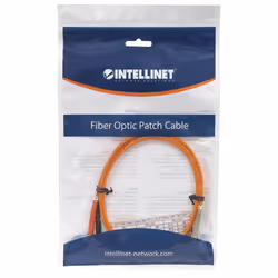 Intellinet Fiber Optic Patch Cable, OM1, LC/ST, 2m, Orange, Duplex, Multimode, 62.5/125 µm, LSZH, Fibre, Lifetime Warranty, Polybag - Additional view 5