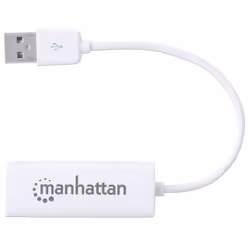 Manhattan USB-A Fast Ethernet Adapter, 10/100 Mbps Network, 480 Mbps (USB 2.0), Hi-Speed USB, RJ45, White, Three Year Warranty, Blister - Additional view 4