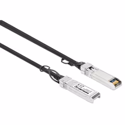Intellinet SFP+ 10G Passive DAC Twinax Cable SFP+ to SFP+, 5 m (14 ft.), HPE-compatible, Direct Attach Copper, AWG 24, Black