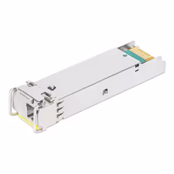 Intellinet Gigabit Fiber WDM Bi-Directional SFP Optical Transceiver Module 1000Base-BX-D (LC) Single-Mode Port, 120 km (75 mi.), BiDi WDM (RX1490/TX1550), MSA-compliant for Maximum Compatibility, Silver