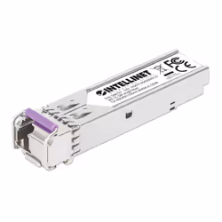 Intellinet Gigabit Fiber WDM Bi-Directional SFP Optical Transceiver Module 1000Base-BX-U (LC) Single-Mode Port, 80 km (50 mi. ...