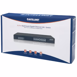 Intellinet 16-Port Gigabit Ethernet PoE+ Switch, 16 x PoE ports, IEEE 802.3at/af Power-over-Ethernet (PoE+/PoE), Endspan, Rackmount - Additional view 5