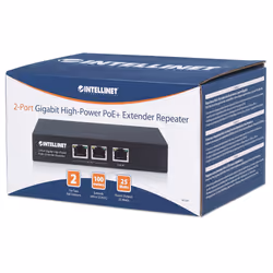 Intellinet 2-Port Gigabit High-Power PoE+ Extender Repeater, IEEE 802.3at/af Power over Ethernet (PoE+/PoE), metal - Additional view 5