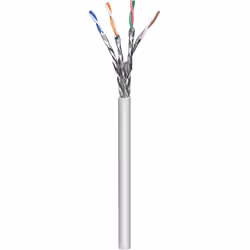 Intellinet Network Bulk Cat7a Cable, 22 AWG, Solid Wire, 100m, Grey, Copper, S/FTP, LSZH, CPR-Dca Rated, Roll, 100 m, Cat7a, ...