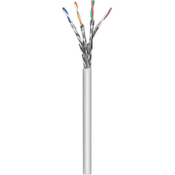 Intellinet Network Bulk Cat7a Cable, 22 AWG, Solid Wire, 100m, Grey, Copper, S/FTP, LSZH, CPR-Dca Rated, Roll