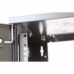 Intellinet 10" Network Cabinet - Wall Mount (Standard), 6U, 300mm Deep, Black, Assembled, Max 60kg, Suitable also for use on desk or floor, Usable Depth 265mm, Metal & Glass Door, Back Panel,Removeable Sides,Parts for wall install (eg screws/rawl plugs) not included - Additional view 5