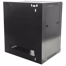 Intellinet 19" Network Cabinet - Wall Mount (Standard), 6U, 450mm Deep, Black, Flatpack, Max 60kg, Suitable also for use on desk or floor, Usable Depth 270mm to 350mm, Metal & Glass Door, Back Panel, Removeable Sides,Parts for wall installation not included - Additional view 6