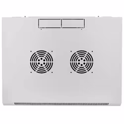 Intellinet 19" Network Cabinet - Wall Mount (Standard), 9U, 600mm Deep, Grey, Assembled, Max 60kg, Suitable also for use on desk or floor, Usable Depth 500mm, Metal & Glass Door, Back Panel, Removeable Sides, Parts for wall install (eg screws/rawl plugs) not incl - Additional view 7