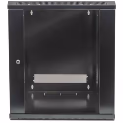 Intellinet 19" Network Cabinet - Wall Mount (Standard), 15U, 600mm Deep, Black, Flatpack, Max 60kg, Metal & Glass Door, Back Panel, Removeable Sides, Suitable also for use on desk or floor, Usable Depth 410mm, Parts for wall installation not included - Additional view 4