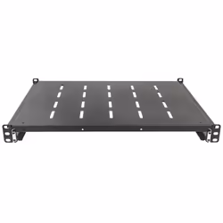 Intellinet 19" Sliding Shelf, 1U, For 600 to 800mm Depth Cabinets & Racks, shelf depth 350mm, Black - Additional view 4