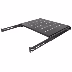 Intellinet 19" Sliding Shelf, 1U, For 600 to 800mm Depth Cabinets & Racks, shelf depth 350mm, Black - Additional view 5