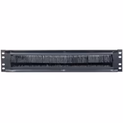 Intellinet 19" Cable Entry Panel, 2U, with Brush Insert, Black - Additional view 4