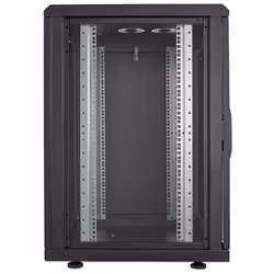 Intellinet 19" Network Cabinet - Free Standing, 16U, 600x600mm (width x depth), Black, Flatpack, Max 1500kg, Multi-Point Door Lock, One Lock Per Side Panel, Usable Depth 123 to 373mm, IP20 rated, Rack, Steel - Additional view 4