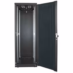 Intellinet 19" Network Cabinet - Free Standing, 42U, 600x800mm (width x depth), Black, Flatpack, Max 1500kg, Multi-Point Door Lock, One Lock Per Side Panel, Usable Depth 123 to 573mm, IP20 rated, Rack, Steel - Additional view 5
