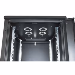 Intellinet 19" Network Cabinet - Free Standing, 42U, 800x800mm (width x depth), Black, Flatpack, Max 1500kg, Multi-Point Door Lock, One Lock Per Side Panel, Usable Depth 123 to 573mm, IP20 rated, Rack, Steel - Additional view 6
