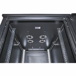 Intellinet 19" Server Cabinet - Free Standing, 36U, 600x1000mm (width x depth), Black, Flatpack, Max 1500kg, Multi-Point Door Lock, One Lock Per Side Panel, Usable Depth 123 to 773mm, IP20 rated, Rack, Steel - Additional view 6