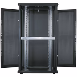 Intellinet 19" Server Cabinet - Free Standing, 36U, 600x1000mm (width x depth), Black, Flatpack, Max 1500kg, Multi-Point Door Lock, One Lock Per Side Panel, Usable Depth 123 to 773mm, IP20 rated, Rack, Steel - Additional view 8