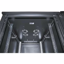 Intellinet 19" Server Cabinet - Free Standing, 42U, 800x1000mm (width x depth), Black, Flatpack, Max 1500kg, Multi-Point Door Lock, One Lock Per Side Panel, Usable Depth 123 to 773mm, IP20 rated, Rack, Steel - Additional view 5