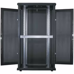 Intellinet 19" Server Cabinet - Free Standing, 42U, 800x1000mm (width x depth), Black, Flatpack, Max 1500kg, Multi-Point Door Lock, One Lock Per Side Panel, Usable Depth 123 to 773mm, IP20 rated, Rack, Steel - Additional view 7