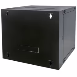 Intellinet 19" Network Cabinet - Wall Mount (Double Section Hinged Swing Out), 12U, 450mm Deep, Black, Flatpack, Max 30kg, Swings out for access to back of cabinet when installed on wall, Usable Depth 235mm, Rack, Parts for wall installation not included - Additional view 4