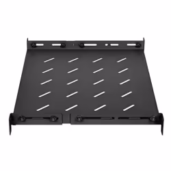 Intellinet 19" Fixed Shelf (adjustable), 1U, 350mm shelf depth, 350 to 550mm adjustable rail depth, Max 20kg, Black, Lifetime warranty - Additional view 4