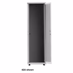 Intellinet 19" Network Cabinet - Free Standing (Basic), 26U, 600x1000mm (width x depth), Grey, Flatpack, Max 600kg, Single-Po ...