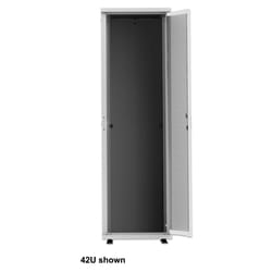 Intellinet 19" Network Cabinet - Free Standing (Basic), 26U, 600x1000mm (width x depth), Grey, Flatpack, Max 600kg, Single-Point Door Lock, One Lock Per Side Panel, Usable Depth 123 to 773mm, Rack, IP20 rated, Steel