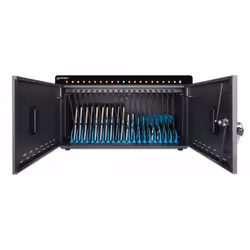 Manhattan iPad to 11" 20-bay Charging Desktop Cabinet, Also other tablets and smartphones (with device to USB-C cable), Bays 264x22x235mm, Device charging cables not included (suggest USB-C cable code 356213), Cart, Lockable (2 keys), EU/UK power cords - Additional view 5