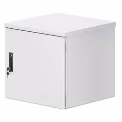 Intellinet Industrial IP55 19" Wall Mount Cabinet with Integrated Fans, 12U 600 mm (17.7 in.) Depth, Roof-mounted Two-fan Ven ...