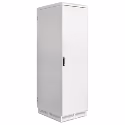 Intellinet Industrial IP55 19" Network Cabinet with Integrated Fans, 42U 800 mm (31.5 in.) Depth, Roof-mounted Four-fan Ventilation Unit, Dust-ingress and Water-jet Protection, Floor-standing, Assembled, Light Gray RAL7035