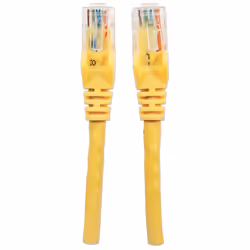Intellinet Network Patch Cable, Cat6, 20m, Yellow, CCA, U/UTP, PVC, RJ45, Gold Plated Contacts, Snagless, Booted, Lifetime Warranty, Polybag - Additional view 4