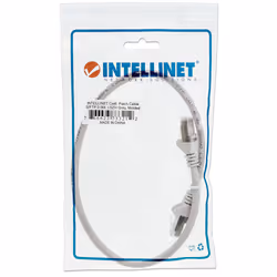 Intellinet Network Patch Cable, Cat6, 0.5m, Grey, Copper, S/FTP, LSOH / LSZH, PVC, RJ45, Gold Plated Contacts, Snagless, Booted, Lifetime Warranty, Polybag - Additional view 5