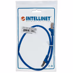 Intellinet Network Patch Cable, Cat6, 0.5m, Blue, Copper, S/FTP, LSOH / LSZH, PVC, RJ45, Gold Plated Contacts, Snagless, Booted, Lifetime Warranty, Polybag - Additional view 5