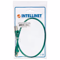 Intellinet Network Patch Cable, Cat6, 0.5m, Green, Copper, S/FTP, LSOH / LSZH, PVC, RJ45, Gold Plated Contacts, Snagless, Booted, Lifetime Warranty, Polybag - Additional view 5