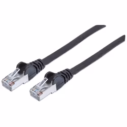 Intellinet Network Patch Cable, Cat6A, 10m, Black, Copper, S/FTP, LSOH / LSZH, PVC, RJ45, Gold Plated Contacts, Snagless, Boo ...