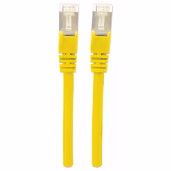 Intellinet Network Patch Cable, Cat7 Cable/Cat6A Plugs, 0.5m, Yellow, Copper, S/FTP, LSOH / LSZH, PVC, RJ45, Gold Plated Contacts, Snagless, Booted, Lifetime Warranty, Polybag - Additional view 4